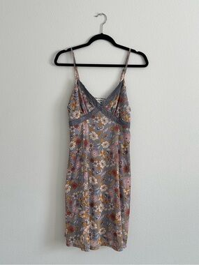 Wallflower Y2K Coquette Floral Lace Slip Midi Dress Size M